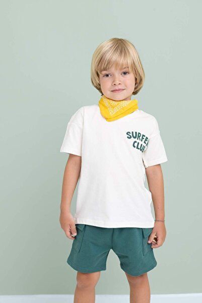 DeFacto Chlapecké tričko s krátkým rukávem s potiskem Crew Neck C9187A524SM