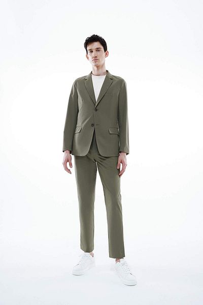 DeFacto Regular Fit Jacket Collar Buttoned Lined Basic Plain Blazer Jacket B7179Ax24Sp
