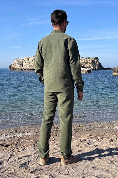 inpool Men'S, Modal, Old Money Culture, Regular Fit, Hi-Quality Shirt-Pants Suit G15-304