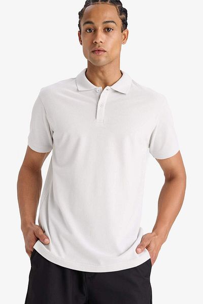 DeFacto Polo Neck Slim Fit Short Sleeve T-Shirt - V2910az24sp