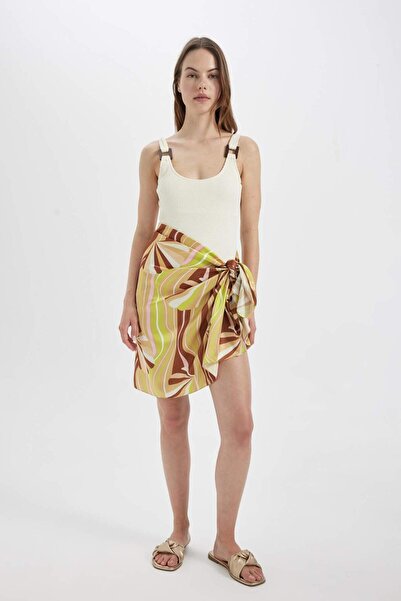 DeFacto Πολύχρωμο Γυναικείο Μακρύ Pareo - C6074AX24SM