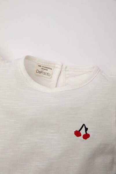 DeFacto Baby Girl 3-Piece Set Crew Neck Short Sleeve T-Shirt Soft Jean Shorts Hairband C2681A524Sm