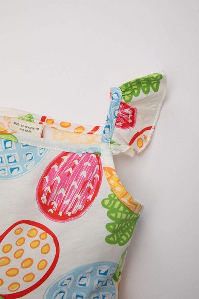 DeFacto Baby Girl Pattern Sleeveless Dress C0078A524SM
