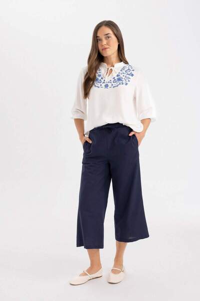 DeFacto Vászon megjelenés széles lábú Capri - A7660AX24SM