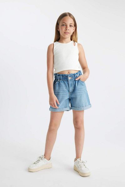DeFacto Χαρτόσακο για κορίτσια Jean Short B8113A824SM