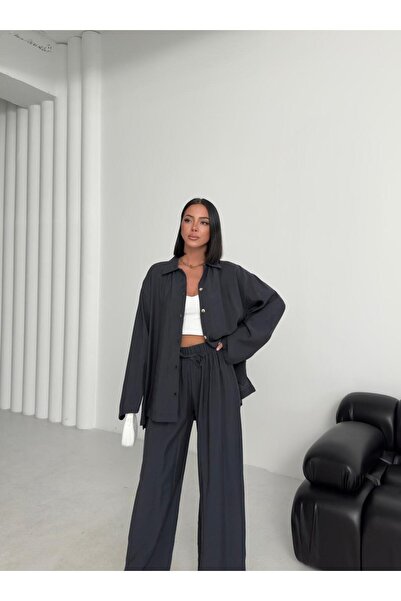 onlymoon Women's Wear Modal Fabric Shirt Pants Double Bottom-Top Set Suitable for Tesetture