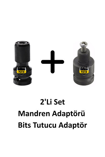 PLATİN HIRDAVAT Mandren Adaptörü Seti 1/2-20unf/ 1/2 Bits Tutucu Parça
