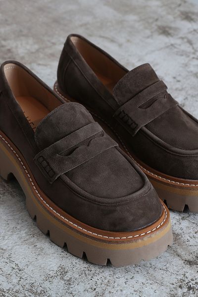 Lufian Mındy Brown Leather Women's Shoes