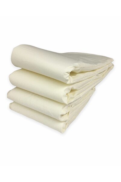Bebek Özel 90x190 Ecru Cream Cotton Baby Kids Crib Edge Protection - Montessori 4 Piece Set