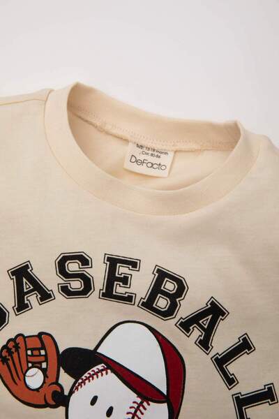 DeFacto Chlapecké 2dílné sady potištěných triček s krátkým rukávem, šortky C5849a524sm