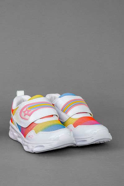 Vicco Kita Model Lighted Baby Girl and Child White Phylon Sneakers