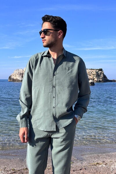 inpool Ανδρικό, γιακά πουκάμισου, κανονική εφαρμογή, Ποιότητα, Old Money Culture, Πουκάμισο Lyocel G15