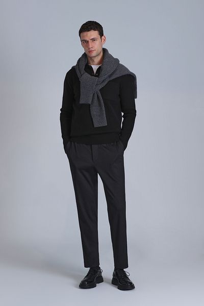 Lufian River Men's Sweater Black