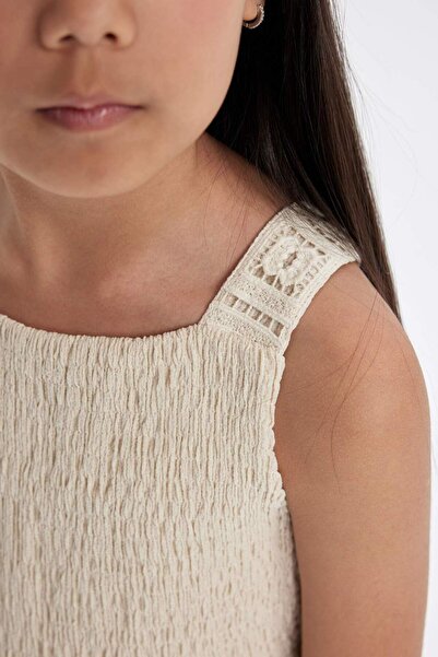 DeFacto Kız Çocuk Kolsuz Bürümcük Uzun Tulum C2991A824SM