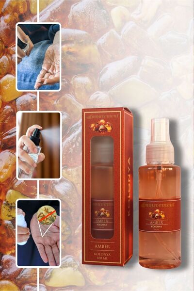 MOUVEMENT 100 ml Amberin Egzotik Kokulu Sprey Kolonya ile Sıcak ve Büyüleyici...