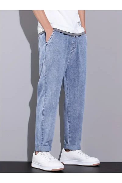 Estate İnverno Regular Ice Blue Jeans with Tie-Up