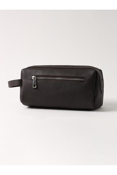 Dufy Men's Leather Handbag Brown -104258