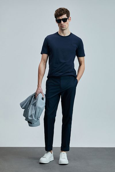 Lufian Tricou grafic Pablo Modern Bleumarin