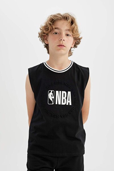 DeFacto Erkek Çocuk NBA Wordmark Bisiklet Yaka Atlet C3287A824HS