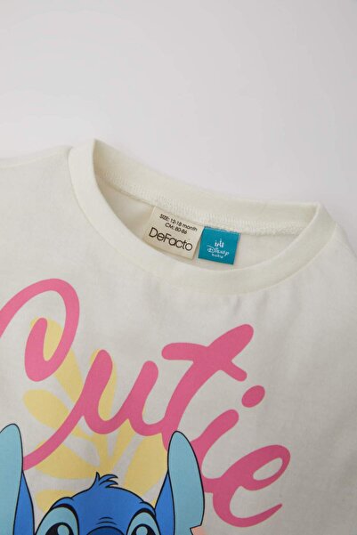 DeFacto Holčička Disney Lilo & Stitch 2ks Set Tričko s krátkým rukávem a krátkým rukávem C5456A524SM