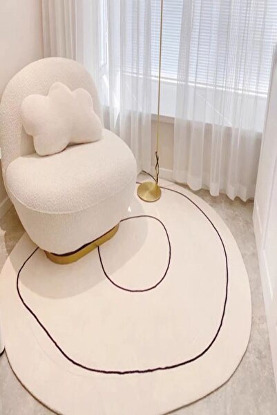 Decomia Home Dijital Yıkanabilir Kaymaz Modern Halı Salon Halısı Mutfak Halıs...