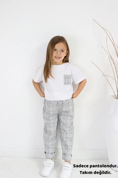 MiaBaby Plaid Kids Pants