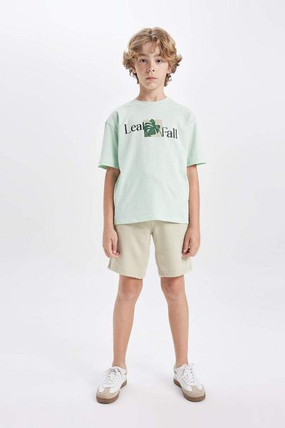 DeFacto Boy's Basic Plain Bermuda Shorts B5867A824Sm