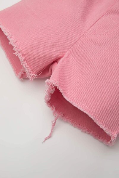 DeFacto Baby Girl Gabardine Shorts B9862A524Sm