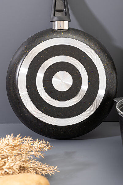 Skygo Avngrd 7-Piece Black Granite Cookware Set – 26 cm