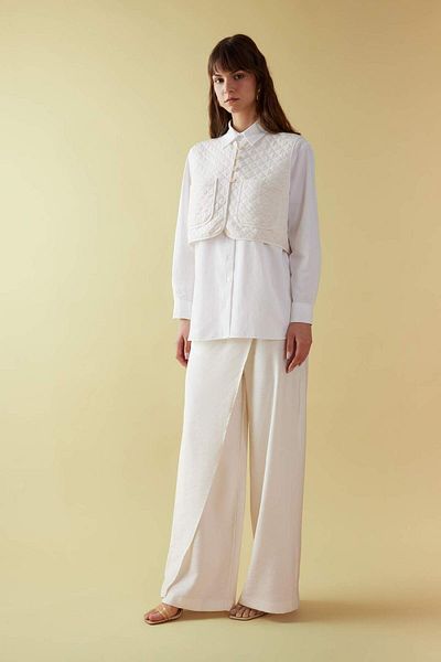 DeFacto Relax Fit Poplin Long Sleeve Shirt Tunic C6964AX24SM
