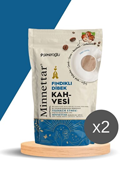 Şekeroğlu Minnettar Fındıklı Dibek Kahvesi 2 x 165 gr ( 2 Paket )