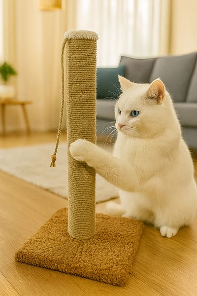 EMSE Cat Scratching Rope Scratcher with Catnip