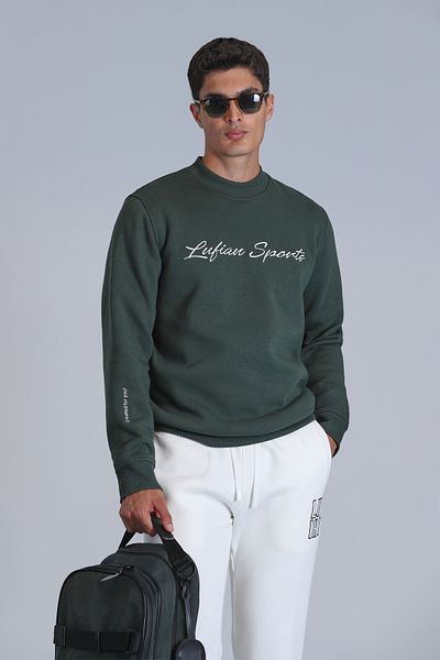 Lufian Dark Green Men's Sweatshirt - 112030137   Loved