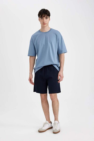 DeFacto Regular Fit Straight Leg Pocket Basic Straight Shorts B8792Ax24Sm