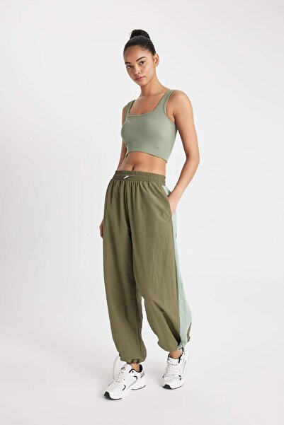 DeFacto Fit Wide Leg Dokuma Eşofman Altı B4234ax24sp