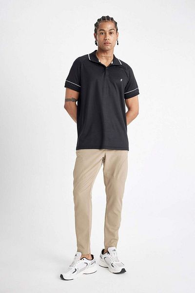 DeFacto Pantaloni de sport Fit Sportsman Jogger Slim Fit, slim, țesute, cu trei buzunare, cu fermoar, picior B2780ax24sm