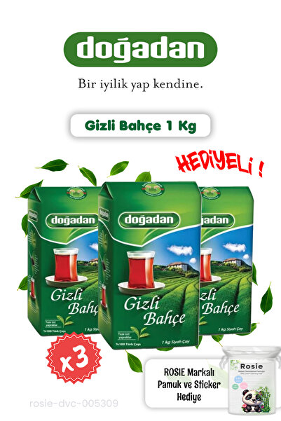 Doğadan Dökme Çay 3'lü Gizli Bahçe 1 Kg ve Rosie