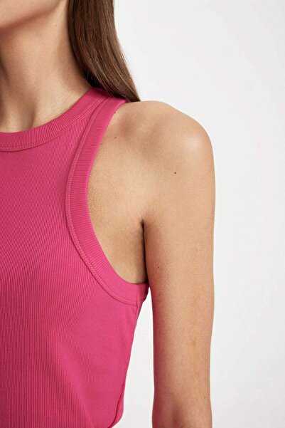 DeFacto Slim Fit Slim Fit kötőfék gallér bordás camisole tank C4078ax24sp