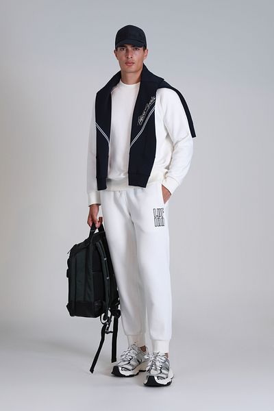 Lufian Men's White 112030130 Dıego Sweatshirt