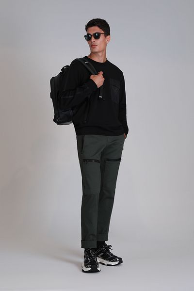 Lufian Black Techno Men's Sweatshirt