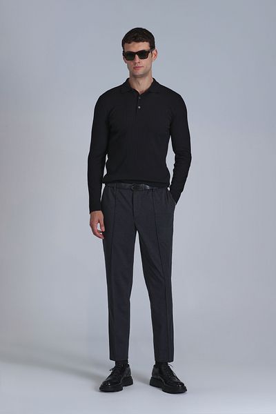 Lufian Men's Black Aden Sweater