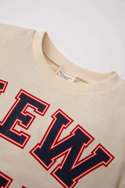 DeFacto Chlapecká sada 2 triček s krátkým rukávem a potiskem C6114A524SM