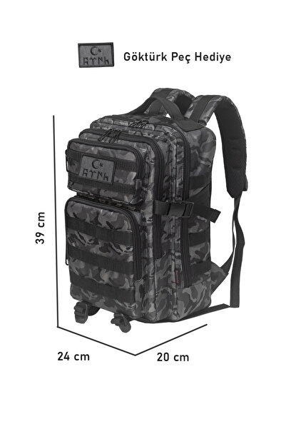 Bagworld Saraciye Mini Taktik Sırt Çantası Kamuflaj Desenli 18 Litre