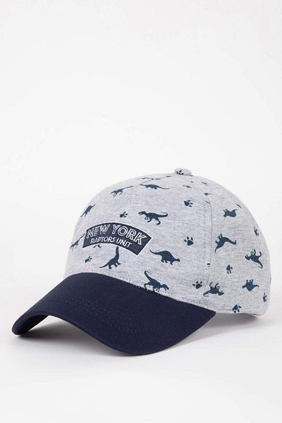 DeFacto Boy's Printed Combed Baseball Basketball Cap B7895A824Sm