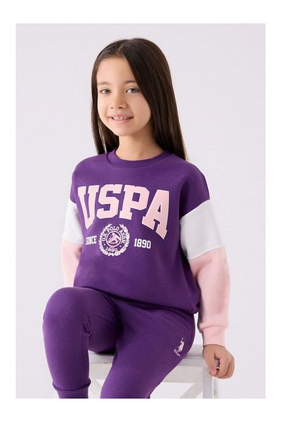 U.S. Polo Assn. Μωβ Σετ φόρμας για κορίτσια US Polo - US1973