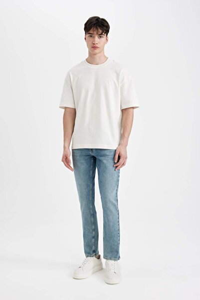 DeFacto Pantaloni Pedro slim fit, talie obișnuită, croi strâmt C6174AX24SM