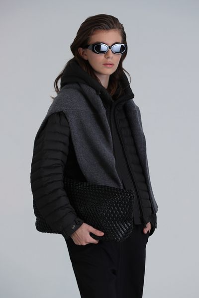 Lufian Black Elen Pile Women's Coat