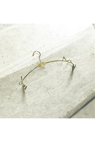ada tasarım market Iç Çamaşır Askısı Metal Gold Kaplamalı Gecelik Askısı Çamaşır Askısı( 10 Adet)