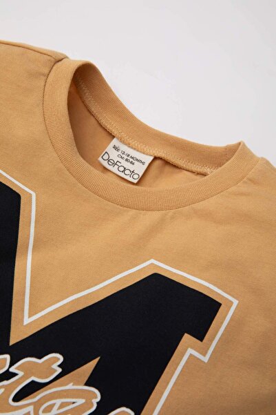 DeFacto Baby Boy 2 Piece Set Printed Short Sleeve T-Shirt Shorts C5848A524Sm