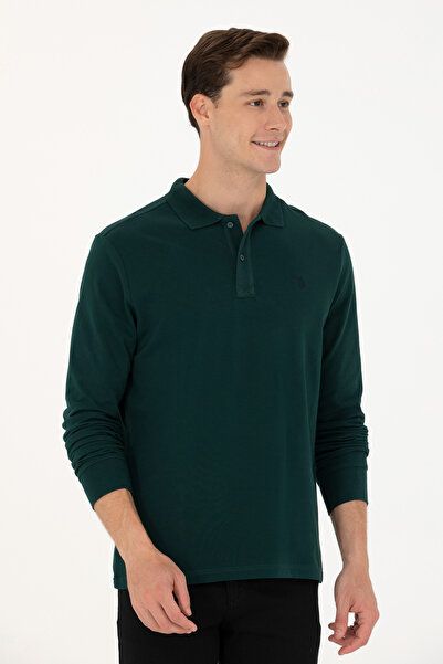 U.S. Polo Assn. Bluză Polo uni cu logo discret